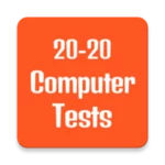 computer tests android application logo